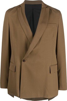 Off-Centre Button Lyocell Blazer