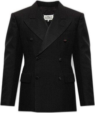 Double-Breasted Tailored Blazer-AG