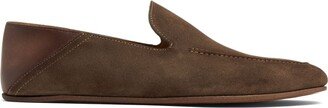 Heston almond-toe leather slippers