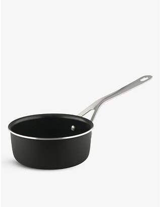 Black Aluminium and 18/10 Stainless Steel Saucepan