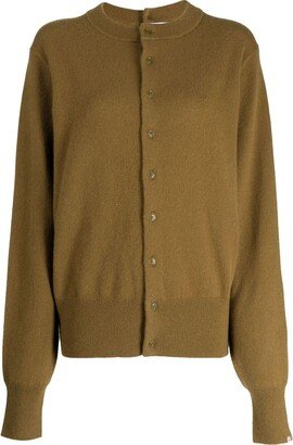 Button-Fastening Cashmere Cardigan