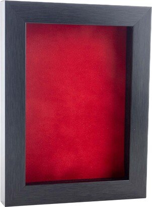PosterPalooza 24x30 Shadow Box Frame Charcoal Gray Wood