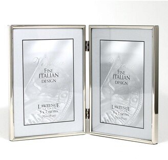 Hinged Double Simply Silver Metal Picture Frame - 5