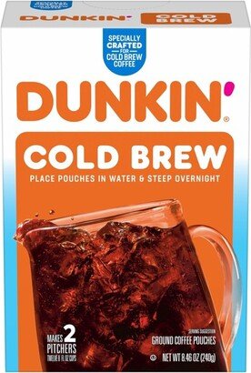 Dunkin' Donuts Dunkin' Cold Brew Medium Roast Ground Coffee Packs - 8.46oz