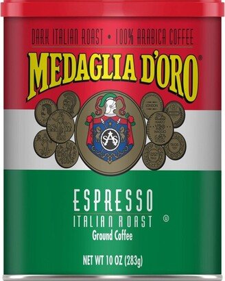 Medaglia D'Oro Espresso Dark Roast Italian Roast Ground Coffee - 10oz