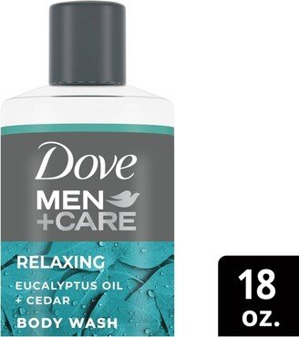 Dove Men+Care Relaxing Eucalyptus + Cedar Hydrating Body Wash Soap - 18 fl oz