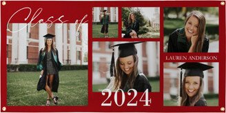 Vinyl Banners: Class Of Collage Vinyl Banner, Red