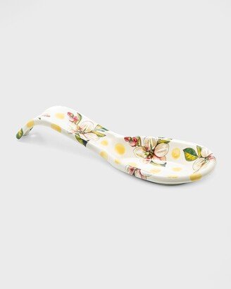 Wildflowers Yellow Enamel Spoon Rest