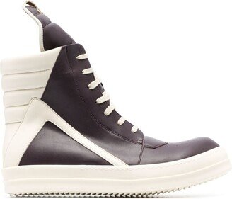 Geobasket high-top leather sneakers