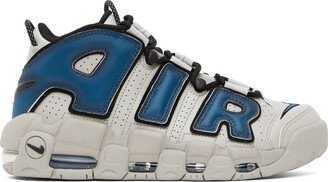 Gray & Blue More Uptempo '96 Sneakers