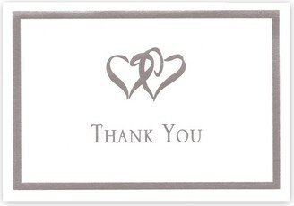 Masterpiece Studios Great Papers! Silver Foil Double Heart Thank You Note Cards and Envelopes 145000