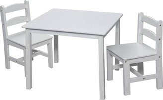 3pc Kids' Square Table and Chair Set