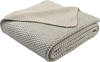 Tickled Knit Cotton Throw