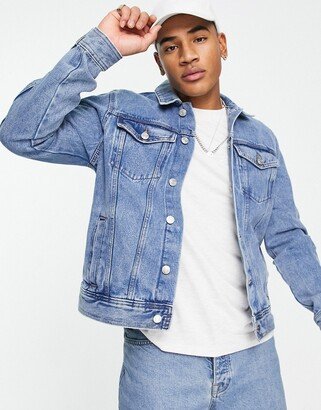 denim jacket in light blue