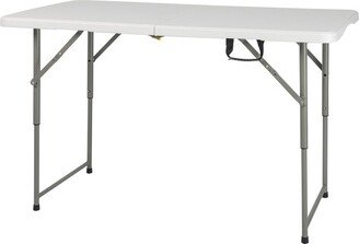 4 ft. Plastic Adjustable Height Folding Table