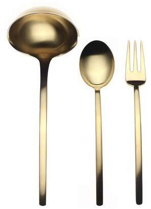 Due Ice Oro 3-Piece Serving Set