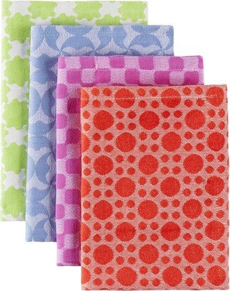 Multicolor Pattern Napkin Set, 4 pcs