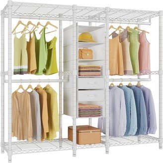 VIPEK V6E Heavy Duty Clothes Rack Large Garment Rack, Portable Clothing Rack Freestanding Closet Wardrobe, White