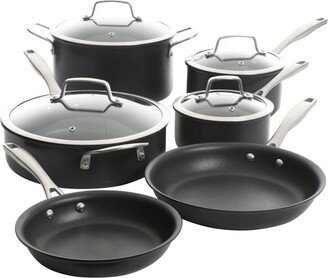 Pro Arbor Heights 10 Piece Nonstick Aluminum Cookware Set in Black