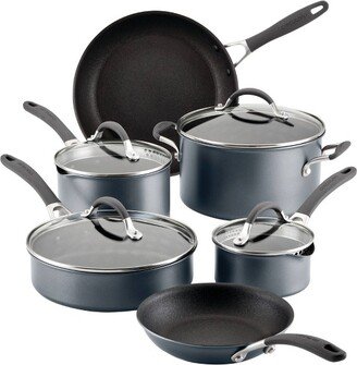 A1 Series with ScratchDefense Technology 10pc Nonstick Induction Cookware Pots and Pans Set - Graphite