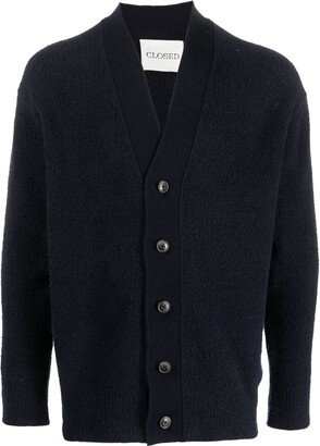 Button-Up Cotton-Blend Cardigan