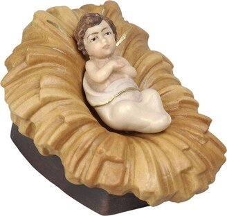 Baby Jesus in Cradle - Tyrolean Nativity Figurines, Religious Gifts, Church Supplies, Christian Catholic Gifts, Christmas