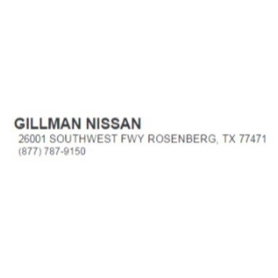 Gillman Nissan Promo Codes & Coupons