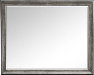 Franklin 39 in. W × 35 in. H Rectangle Wood Frame Brown Dresser Mirror