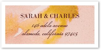Wedding Address Labels: Terracotta Washes Wedding Address Label, Beige, Address Label, Matte