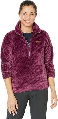 Fire Side Sherpa 1/4 Zip (Marionberry) Women's Clothing