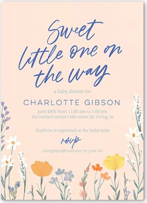 Baby Shower Invitations: Wild Little One Baby Shower Invitation, Beige, 5X7, Matte, Signature Smooth Cardstock, Square