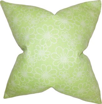 Hagar Floral Euro Sham Green White