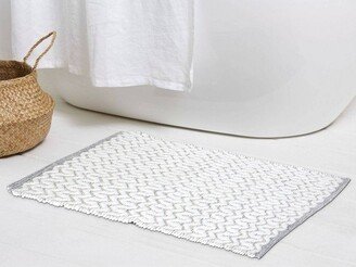 Morocco Bath Mat Gray/Ivory