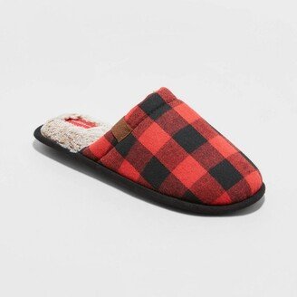 Adult Holiday Plaid Scuff Slippers - Wondershop™ Red M