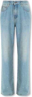 Emile Straight-Leg Embellished Jeans