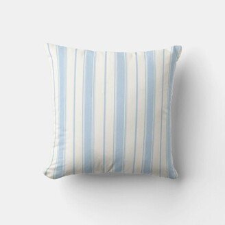 Farmhouse Blue Strips Throw Pillow Cover - Lines Decor Cushion Covers, Minimalist Art