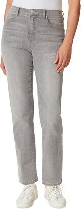 Petite Amanda High Rise Straight-Leg Jeans, Petite & Petite Short