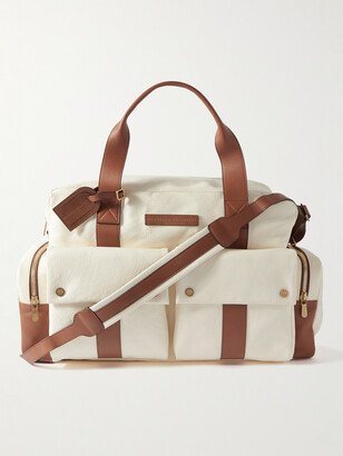 Two-Tone Leather Weekend Bag