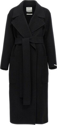 Veleno Belted Long-Sleeved Coat