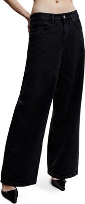 Low Rise Super Wide Leg Jeans