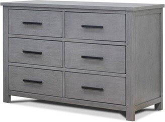 Sorelle Westley 6-Drawer Double Dresser - Gray