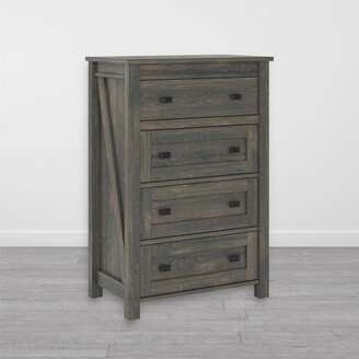 The Gray Barn Latigo Weathered Oak 4-drawer Dresser