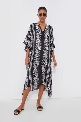 Tnuck Beach Noir Bloom Oversized Caftan