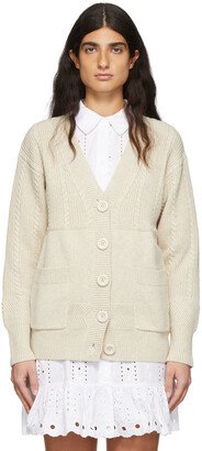 Beige Wool Cardigan-AB