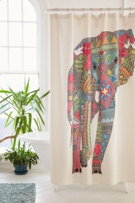 Sharon Turner For DENY Painted Elephant Shower Curtain