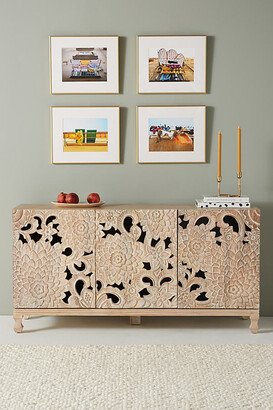 Handcarved Lotus Sideboard