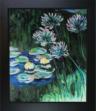 Overstock Art Water Lilies And Agapanthus By Claude Monet