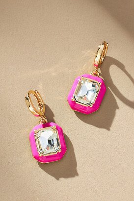 Square Enamel Drop Earrings