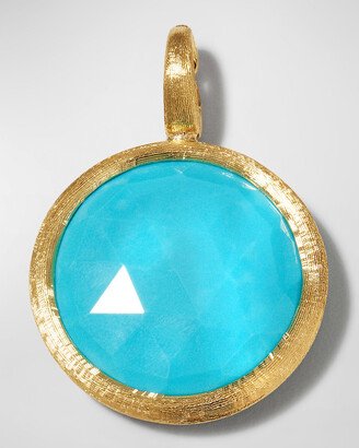 18k Yellow Gold Jaipur Medium Pendant with Turquoise