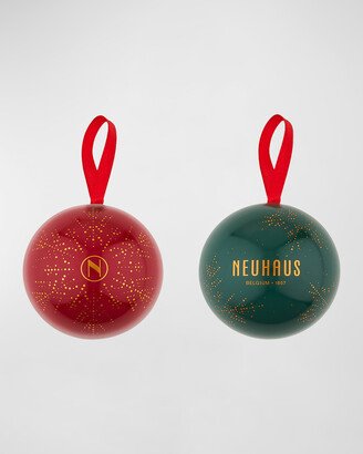 Neuhaus Chocolate Holiday Chocolate-Filled Ornaments, Set of 2